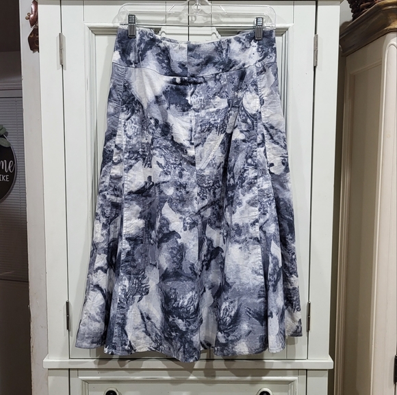 Coldwater Creek marbled gray skirt - Picture 1 of 7